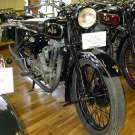 Modell 37-8 1937 500cc OHV Single-Port mit Burman Getriebe in einem schwediscehn Motorrad-Museum