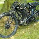 AJS Modell E6 350cc OHV beim Founders Day - kam auf eigener Achse angefahren