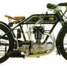 AJS Modell E6 350cc OHV mit Karbidbeleuchtung
