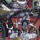 AJS Modell G6 350cc OHV schön restauriert - mit Karbidbeleuchtung