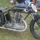 AJS Modell H6 350cc OHV. Schnelle H6, fährt gelegentlich bei Oldtimer-Rennen in Tschechien