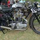 AJS Modell H6 350cc OHV beim Founders Day - kam auf eigener Achse angefahren