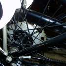 AJS Modell H7 Rennmodell 350cc OHV - 1927 lightweight Hinterradnabe sowie Alu-Kettenblatt