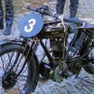 AJS Big Port 350cc OHV 1924 - aus Österreich. Mit interessantem Vorderradprofil