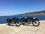 AJS K10 - 500cc OHC 1928 and a very early AJS K10 - 500cc OHC 1927