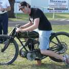 AJS Modell GR7 Rennmodell - OHV - 350cc von 1926. Kleine Maschine, großer Australier.