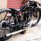 AJS Modell GR7 Speedway-Modell - OHV - 350cc - von 1926. Leider keine bessere Qualität vorhanden.