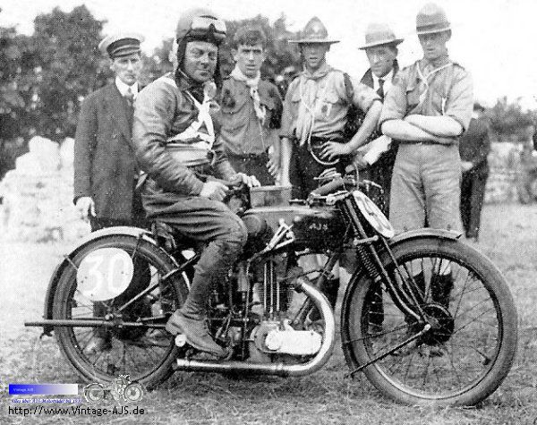 Frank Longman mit Werks 500er G10 von 1926